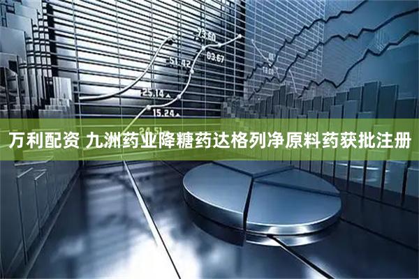 万利配资 九洲药业降糖药达格列净原料药获批注册
